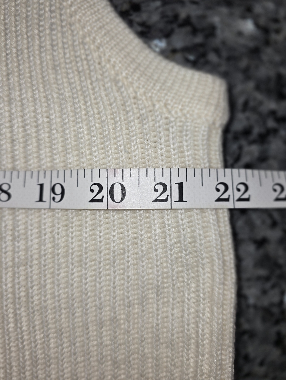 Vintage Cream Wool Blend  Knit Button-Front Women's Sweater Vest Sz Large - Picture 5 of 7